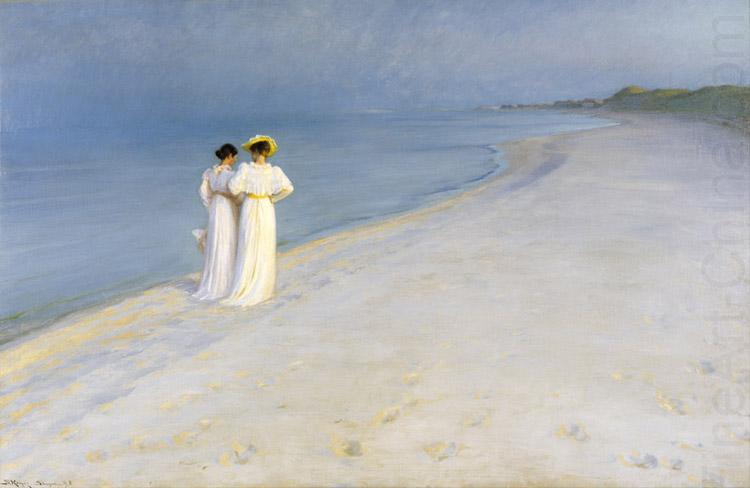 Peter Severin Kroyer Summer Evening on the Southern Beach (nn03) china oil painting image